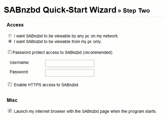 Guía de instalación SABnzbd paso 4