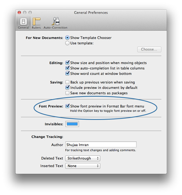4 maneras de previsualizar fuentes en OS X