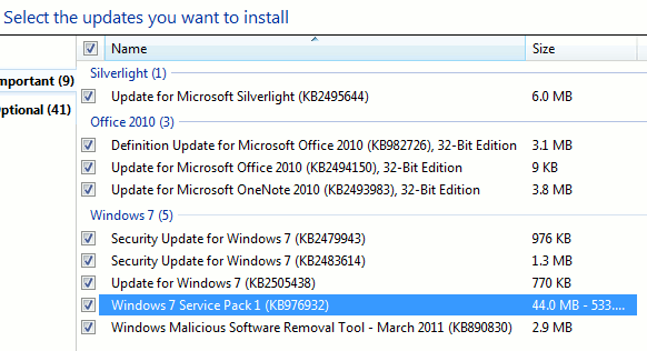 Aspectos que debe conocer acerca de Windows 7 Service Pack 1