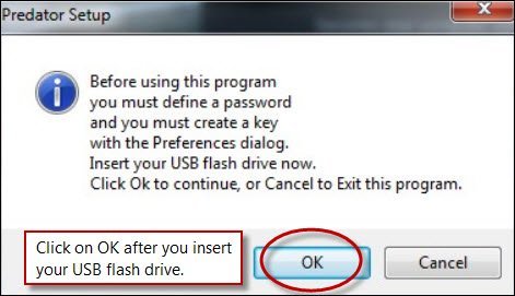 Bloquee su computadora con su unidad flash USB y Predator