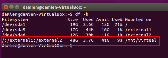 Combine fácilmente múltiples particiones en una con mhddfs en Linux