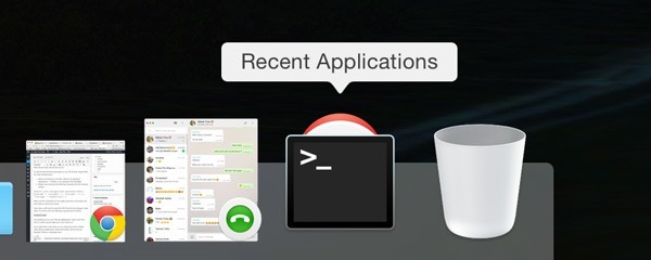 Cómo agregar una pila de elementos recientes a tu Dock en OS X