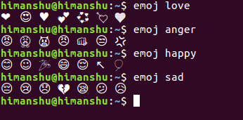 Cómo buscar rápidamente Emoji desde la línea de comandos de Linux