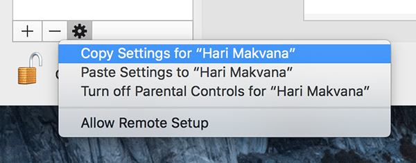 Cómo copiar los controles parentales de una cuenta a otra en tu Mac