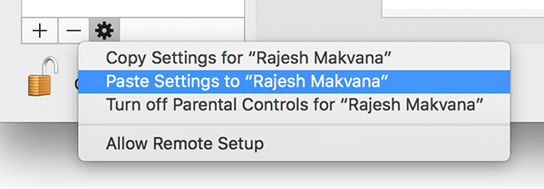Cómo copiar los controles parentales de una cuenta a otra en tu Mac