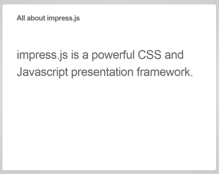 Cómo crear presentaciones de Impress.js en Linux