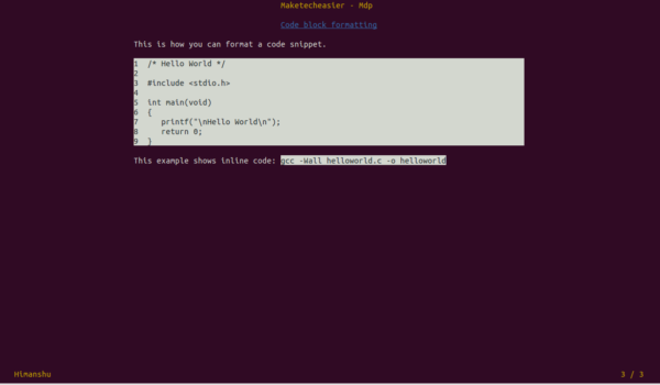 Cómo crear y ejecutar una presentación desde la línea de comandos de Linux