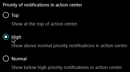 Cómo establecer prioridades de notificación para aplicaciones en el Centro de actividades de Windows 10