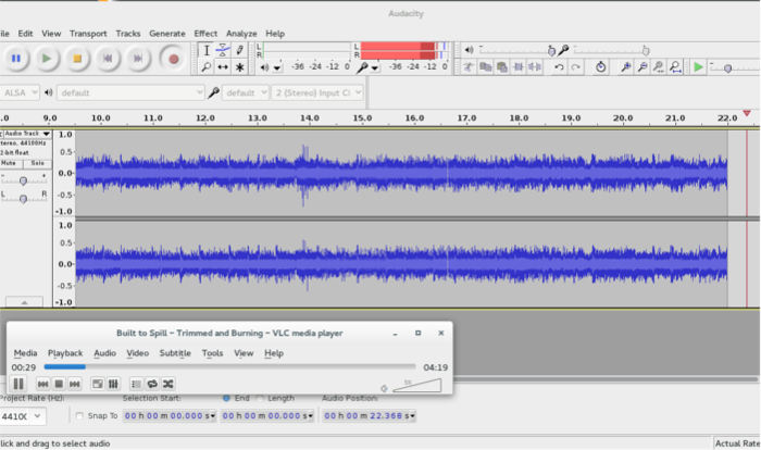 Cómo grabar el sonido del sistema con audio de pulso y audacia en Linux