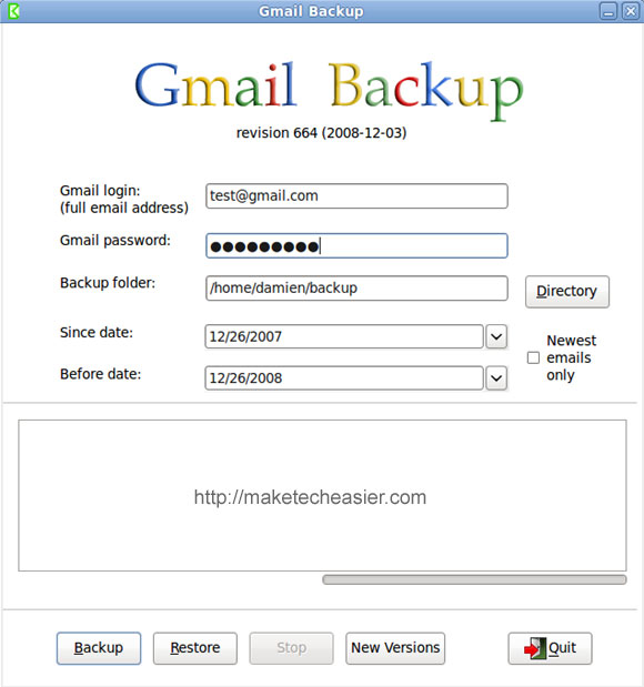 Cómo hacer copias de seguridad de Gmail en Ubuntu Intrepid