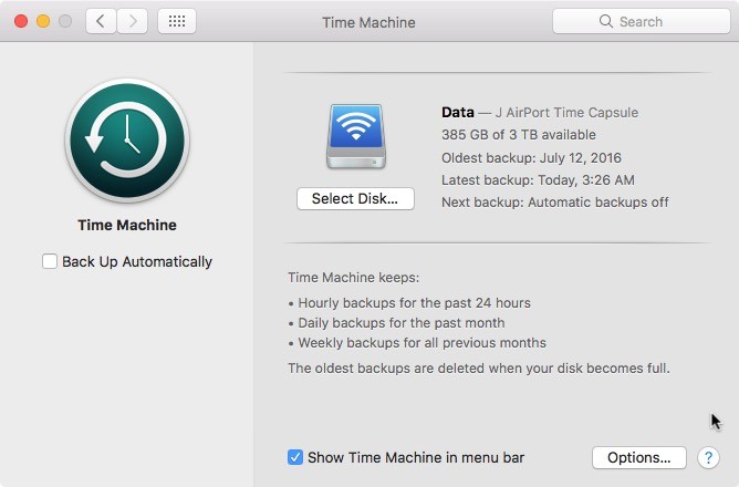 Cómo modificar el calendario de copias de seguridad de Time Machine para Mac