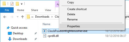 Cómo mover el reloj a la esquina derecha de la barra de tareas en Windows 10