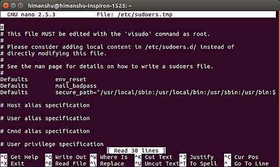 Cómo obtener su sudo Contraseña para aparecer como Asteriscos en Ubuntu