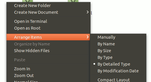 Cómo ordenar archivos por extensión en Ubuntu Nautilus