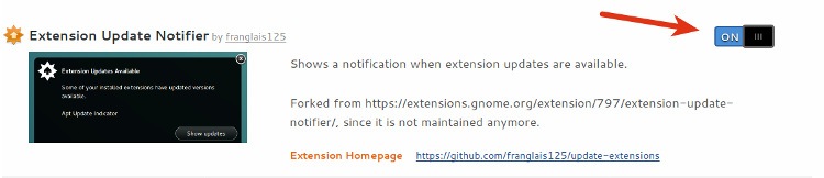 Cómo Recibir una Notificación de las Actualizaciones para sus Extensiones de Gnome Shell
