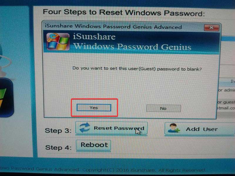 Cómo restablecer la contraseña de Windows con iSunshare Windows Password Genius