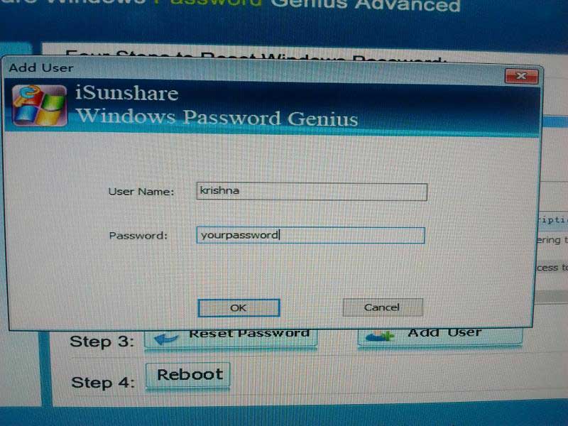 Cómo restablecer la contraseña de Windows con iSunshare Windows Password Genius