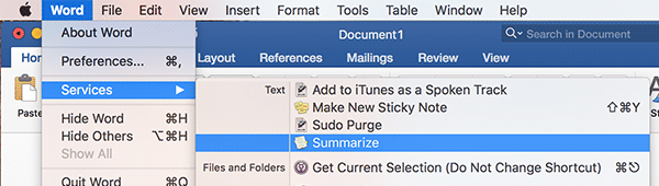 Cómo resumir documentos extensos en tu Mac