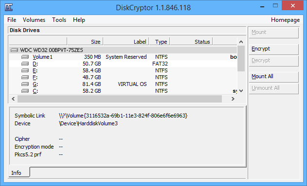 Cómo usar DiskCryptor para cifrar particiones en Windows