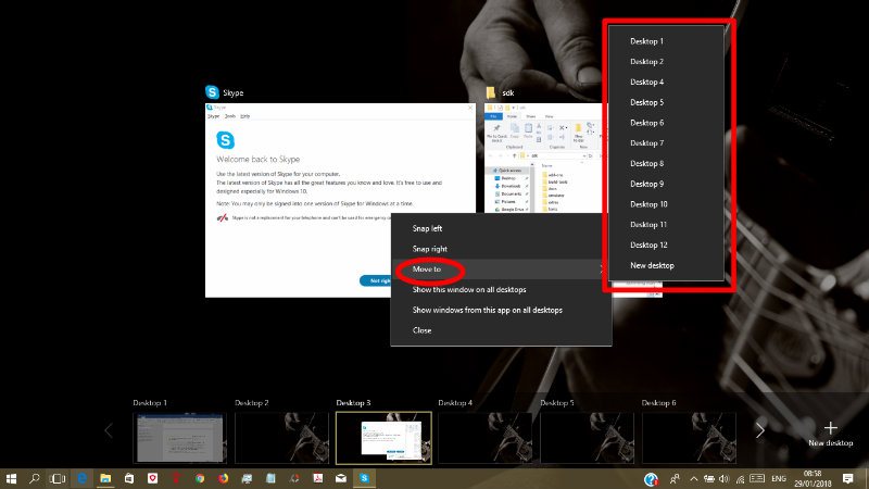 Cómo usar el Escritorio Virtual en Windows 10