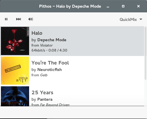 Escuche la radio de Pandora en su escritorio Linux con Pithos