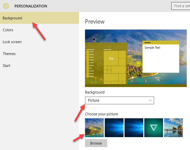 Establecer una página web como fondo de pantalla en Windows 10