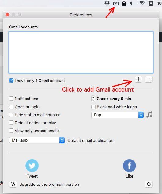 Mia para Gmail: Acceso a Gmail desde la barra de menús de tu Mac