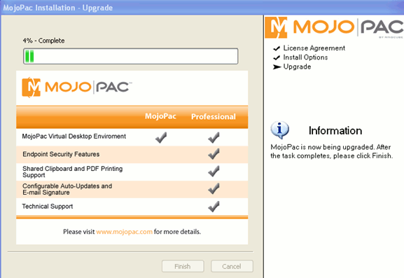 Mojopack le permite llevar su Windows XP en una unidad USB