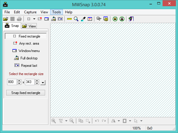 MWSnap - una herramienta gratuita de captura de pantalla y editor para Windows
