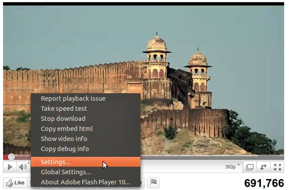 No se puede reproducir vídeo de YouTube a pantalla completa en Ubuntu Maverick 10.10? Pruebe esta solución!