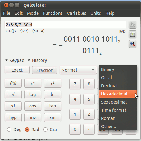 Qalculate es una potente calculadora para Linux