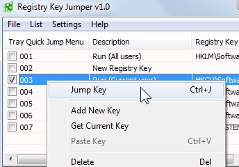 Registry Key Jumper: Una manera sencilla de acceder a su registro