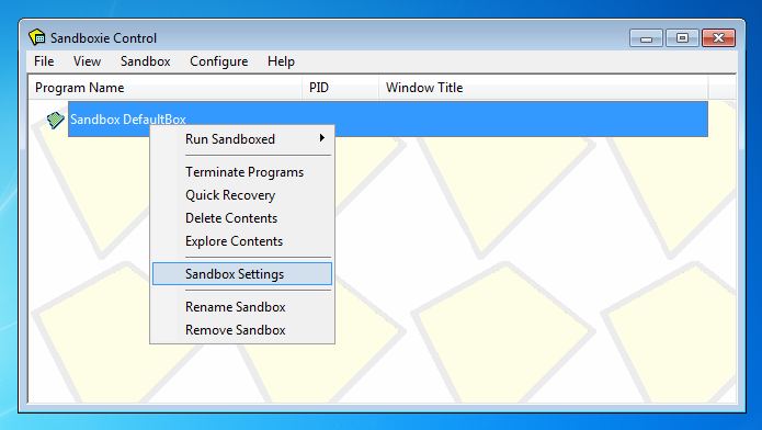 Sandboxie: Ejecute aplicaciones de Windows en areneros y protéjase del malware