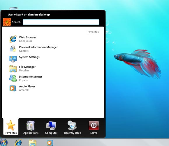Transforme Kubuntu Jaunty a Windows 7 en 3 sencillos pasos