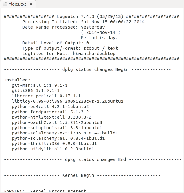 Vigilante de troncos: Potente analizador de registros de sistemas y reportero para Linux