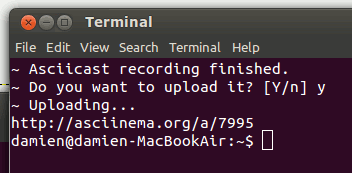 2 aplicaciones simples que graban su sesión de terminal como vídeo[Linux]