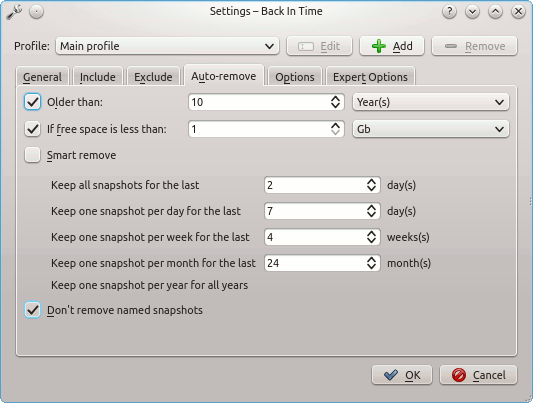 Revisión de aplicaciones Linux: Edición KDE Backintime