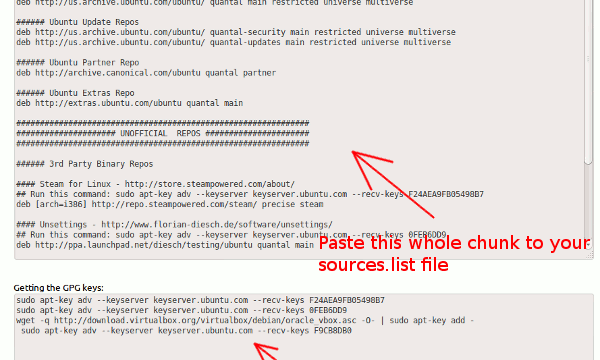 Cómo generar una nueva lista de fuentes para Ubuntu