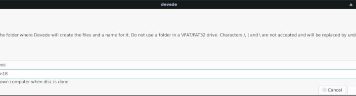 Cómo hacer imágenes de DVD grabables en Linux con DevedeNG
