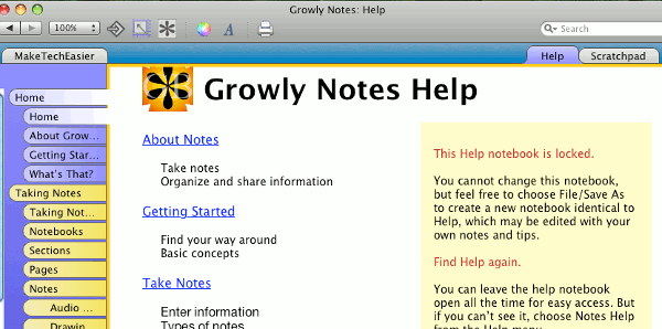 Growly Notes es el OneNote para Mac, y es gratis
