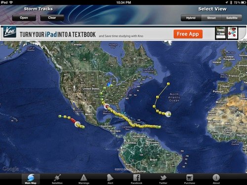 Aplicaciones para ayudar a rastrear huracanes[iOS]