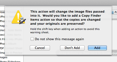 Cómo configurar acciones de carpetas para redimensionar automáticamente las imágenes de su carpeta[Mac].