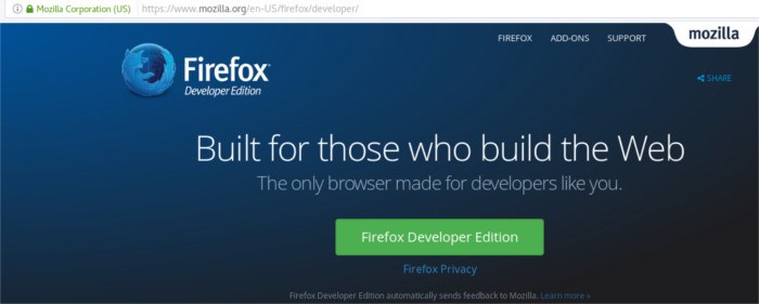 Cómo instalar Firefox Developer Edition en LinuxAunque la edición para desarrolladores de Firefox está disponible para Linux, su instalación no es tan sencilla. A continuación se explica cómo instalar Firefox Developer edition en Linux.
