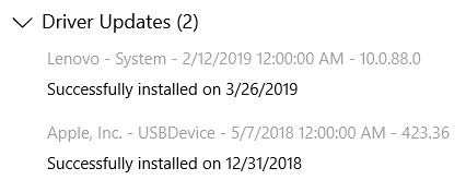 Cómo ver los controladores de Windows actualizados recientemente