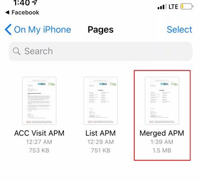 Cómo combinar varios archivos PDF en iOS