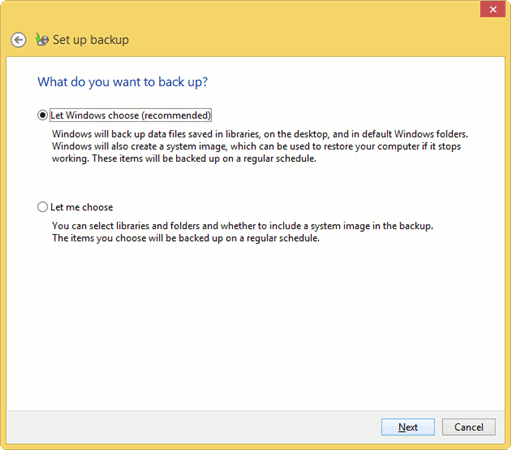 Cómo configurar Copias de seguridad de Windows en Windows 8 para guardar sus archivos y carpetas